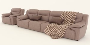 3d model sofa armchair