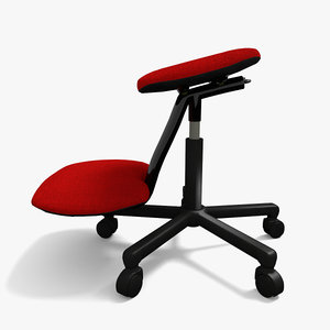 3ds max ergonomic stool