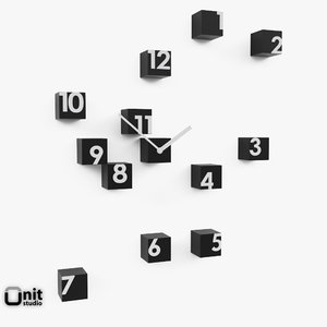 rnd time wall clock 3d max