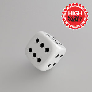 3d model dice modeled