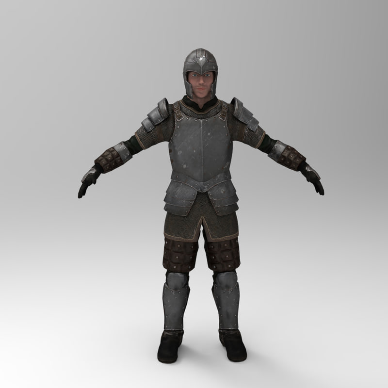 3d knight games iron armor