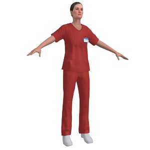 nurse 3d max