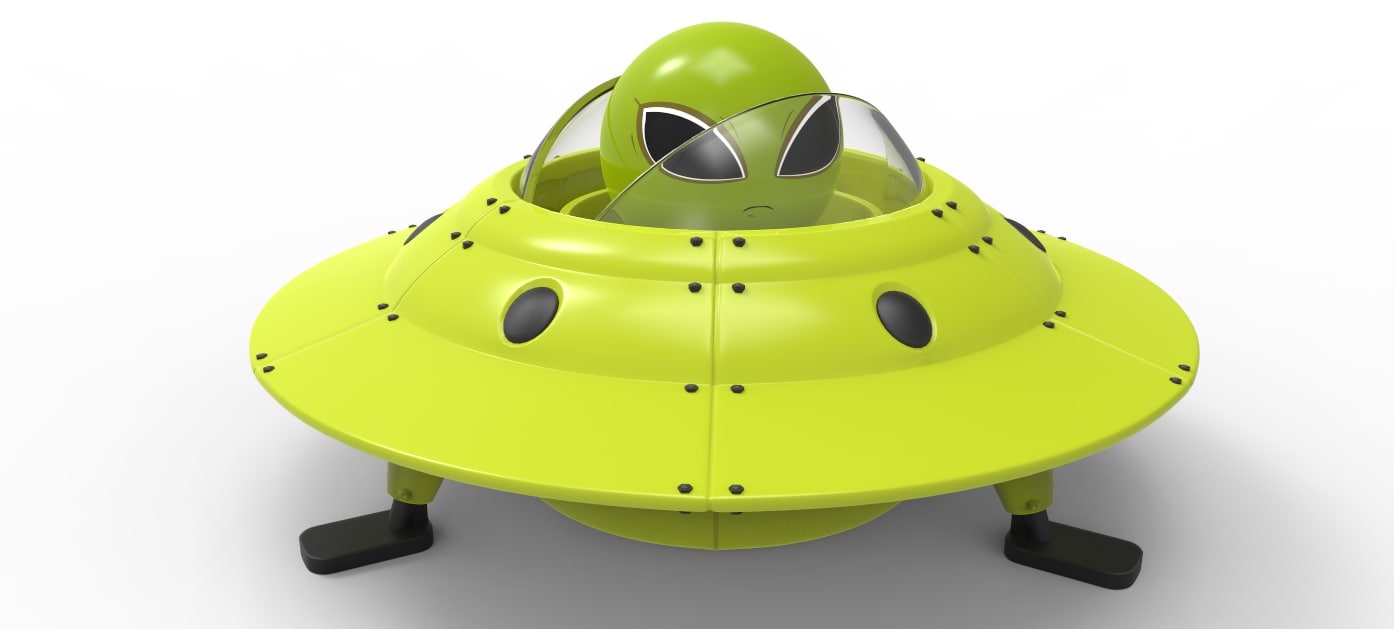 Ufo Spaceship Figure 3d Model