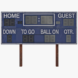 3d football scoreboard