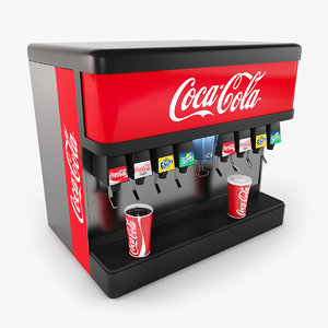 cola fountain 3d model