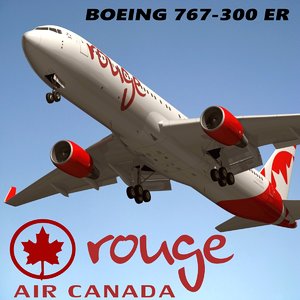 3d model boeing 767-300 air canada