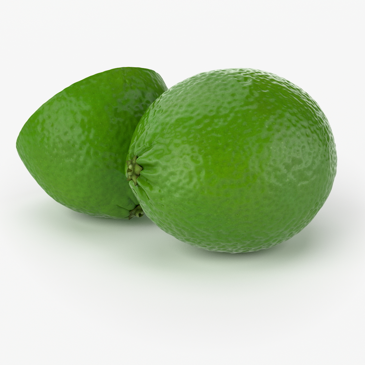 realistic lime fruit real 3d model