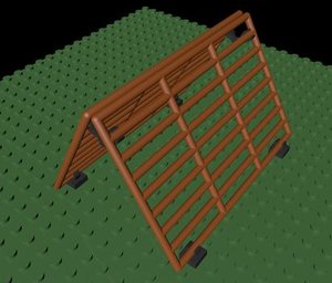 3d model lego climbing frame