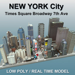 3d new york city square