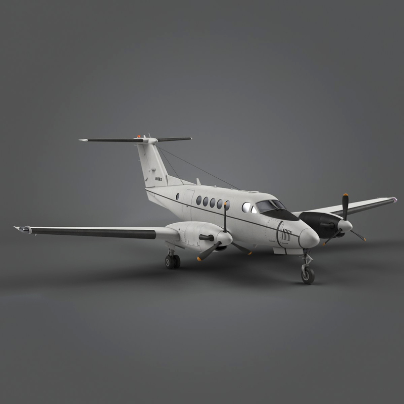 obj beechcraft c12 huron