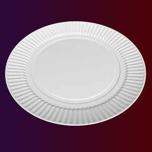 3ds max paper disposable plate