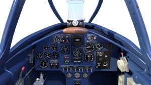 cockpit dewoitine d 520 3d max