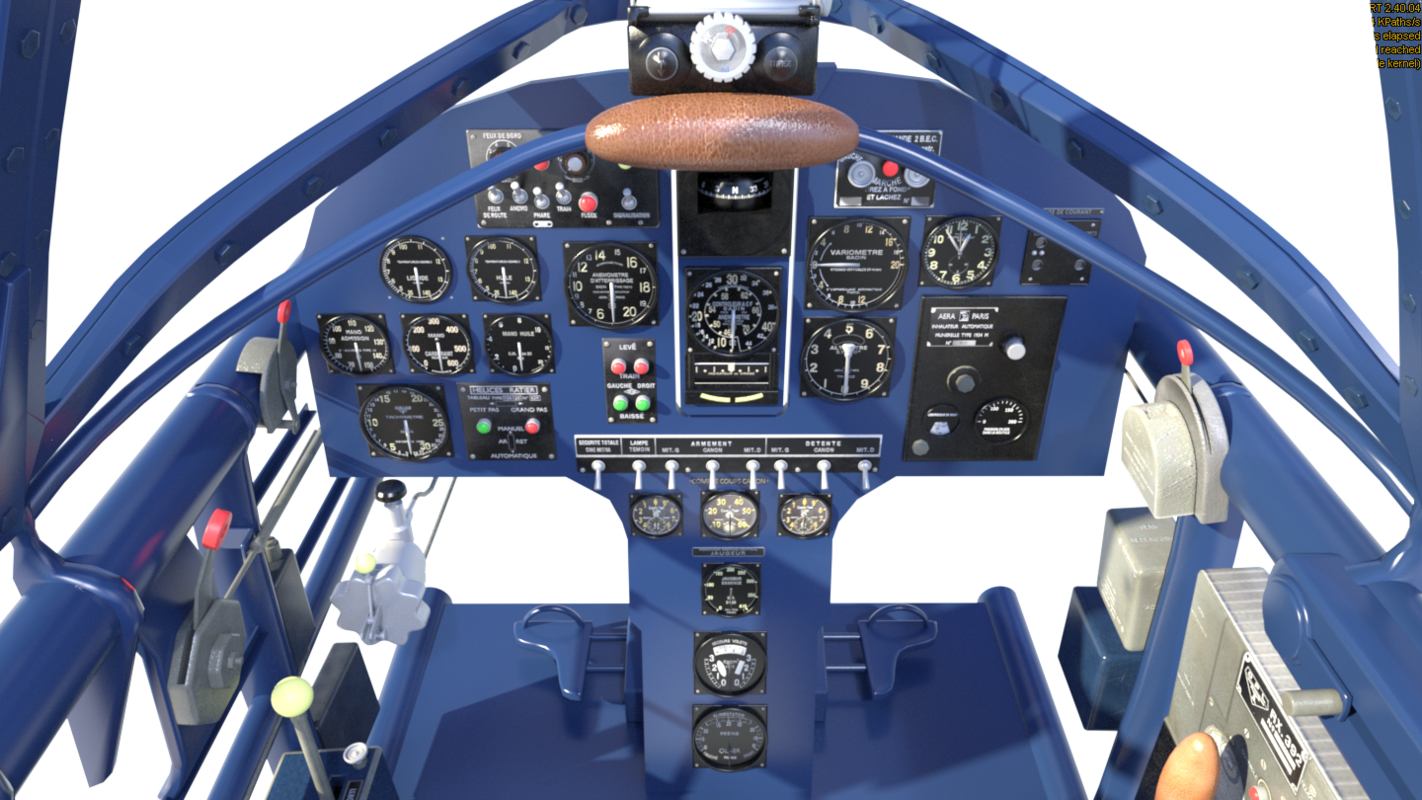 cockpit dewoitine d 520 3d max