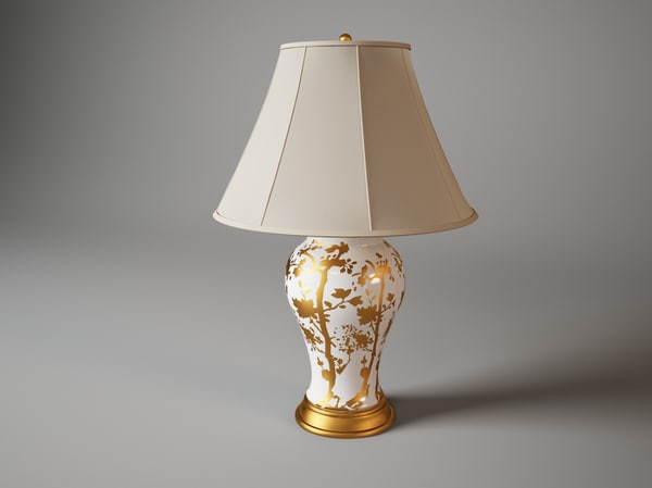3d Ralph Lauren Gable Table Lamp Model, Ralph Lauren Table Lamp Gold