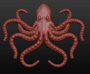 3d model of octopus