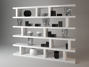 forma mentis bookshelf visionnaire 3d model