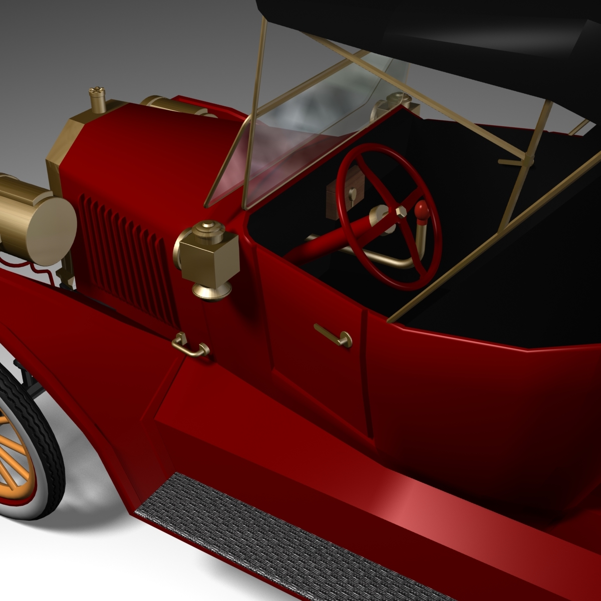 car antique 3d model