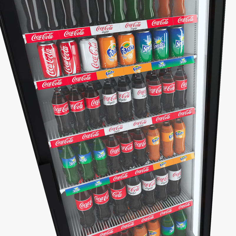 cocacola fridges 3d model
