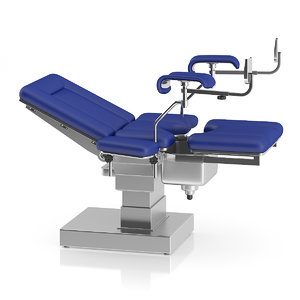 3d metal gynecological examination table model