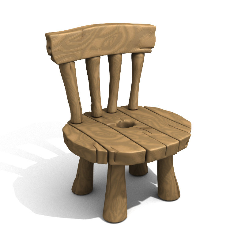 obj cartoon chair 