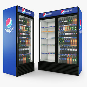 3d model pepsi fridges