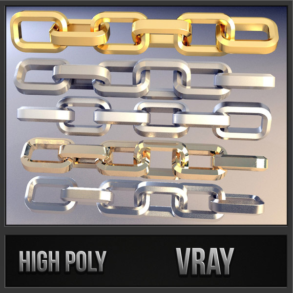 hanging industrial chain hook 3d model