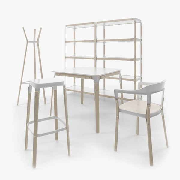 3d vitra alcove chair