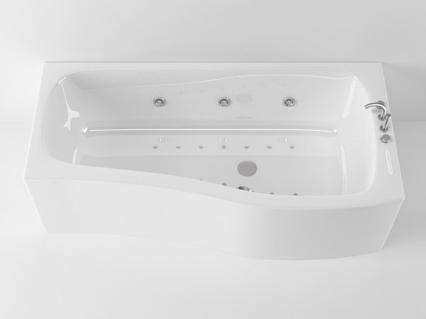 3d model ideal standard create bathtub