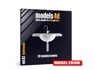 vol 2 bathrooms 3d c4d