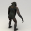 chimpanzee rigged biped 3d model