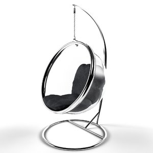3d modern bubble chair model