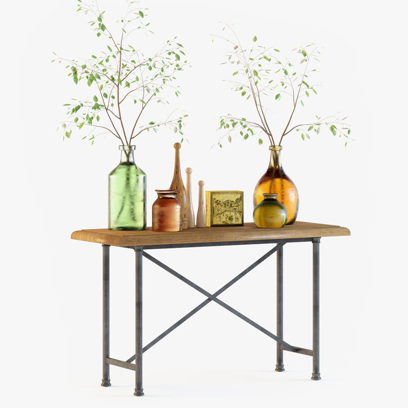 pottery barn austin desk 3d max