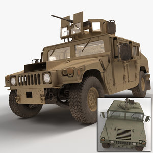 3ds realistic hmmwv military humvee