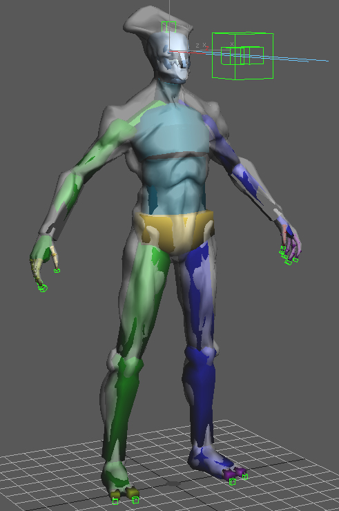 mutant humanoid human 3d max