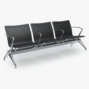 3d model airport chair