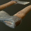 old steel axe obj