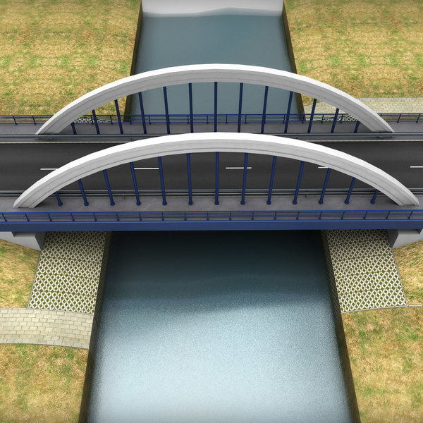 3d model of arch bridge