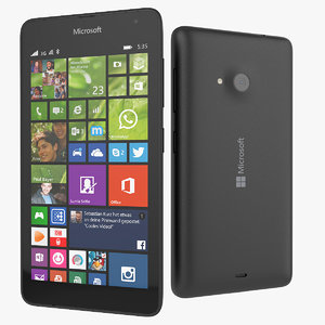 microsoft lumia 535 smartphone 3d max