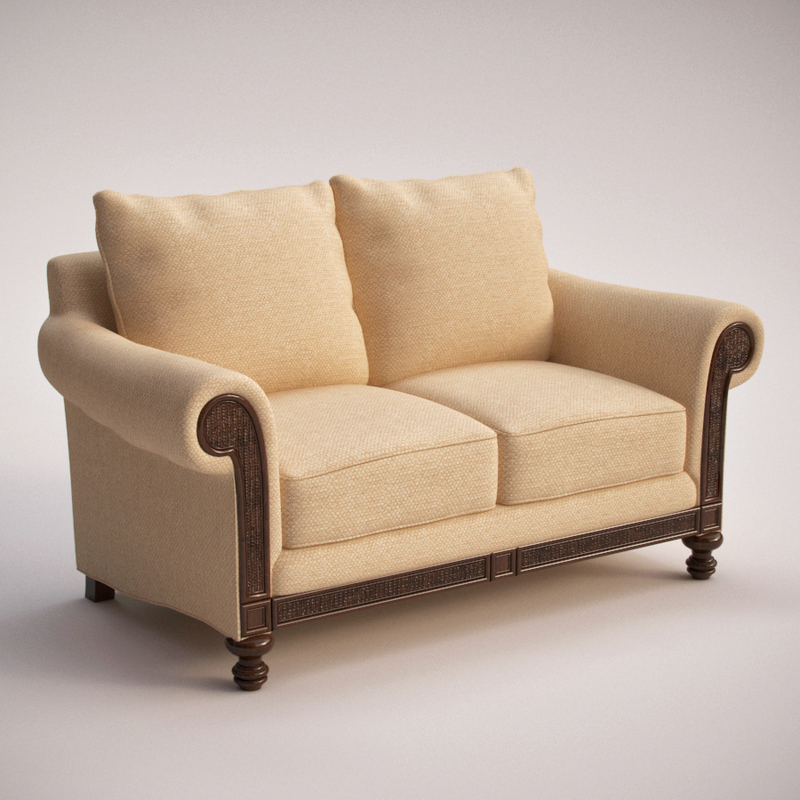  hooker furniture windward loveseat 3ds