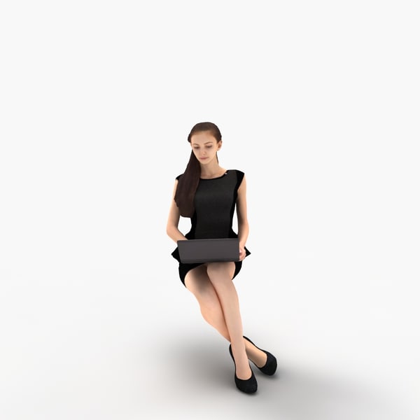 woman businesswoman business 3d model