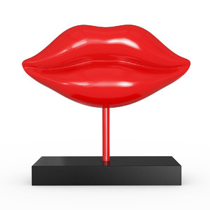 3d model lips figurine