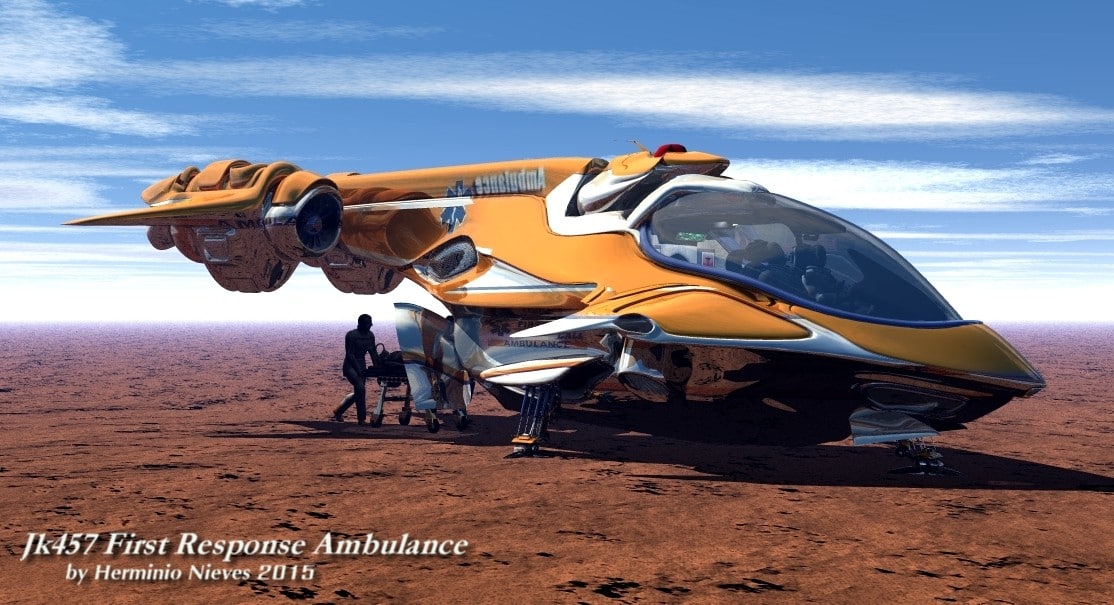 obj scifi ambulance