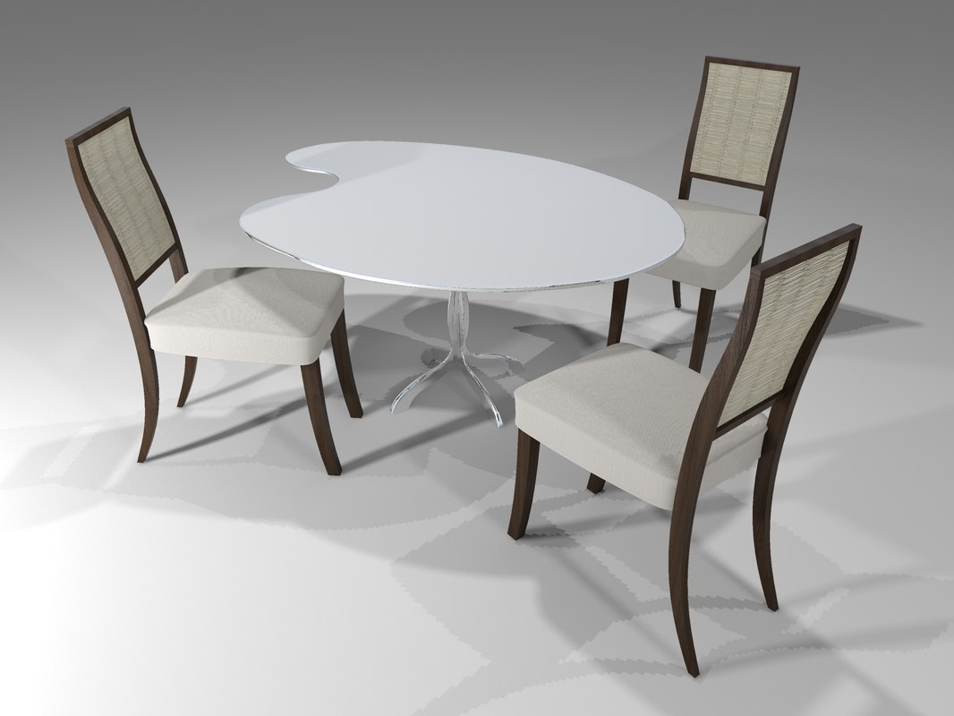 3ds max simple chair tablepalette table