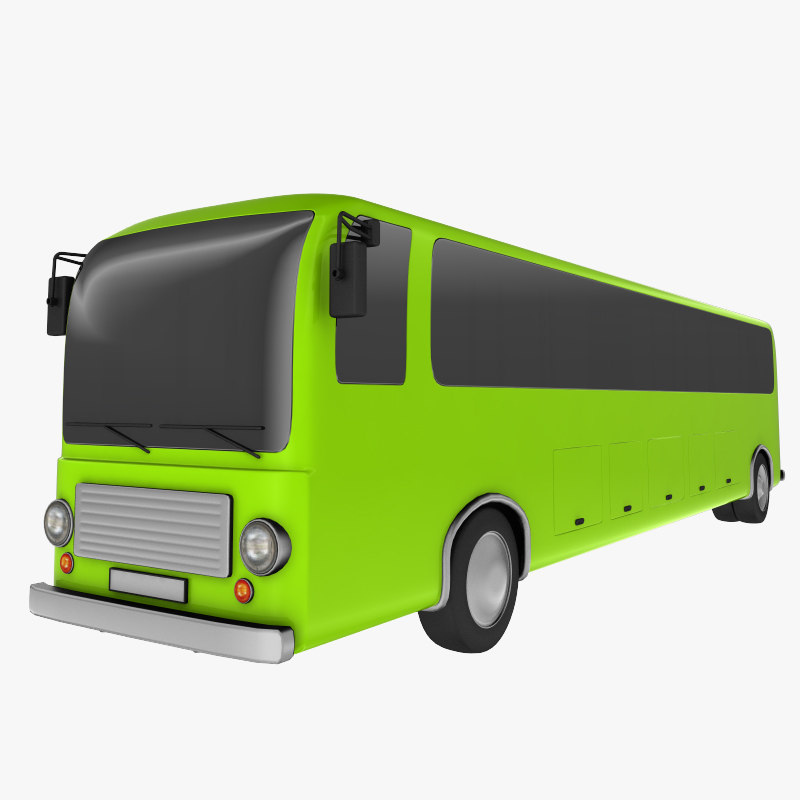cartoon bus  3d model