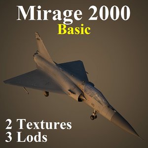 mirage 2000 2 basic 3d model
