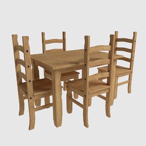 free obj mode dining set corona chairs