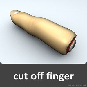 3d model cut finger