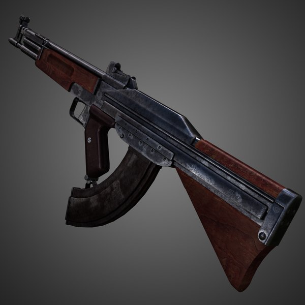 Tkb-408 Assault Rifle Korobov 3d Model