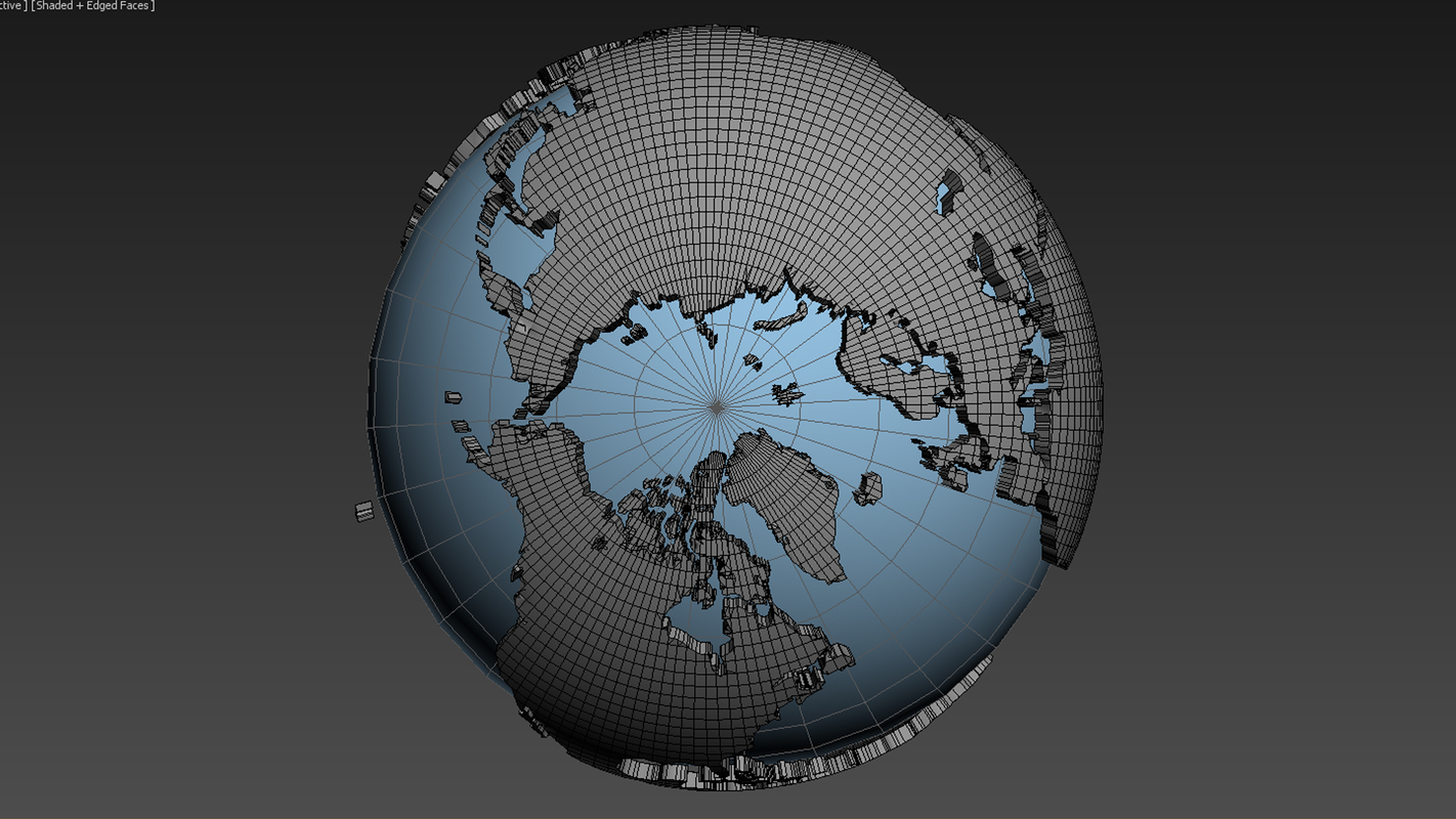 world globe 3d model