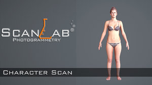 female body scan - fbx